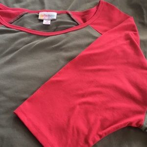 Lularoe M Gray and Pink Irma Used.